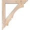 Ekena Millwork Balboa Traditional Smooth Bracket w/ Offset Brace, Douglas Fir, 5 1/2"W x 28"D x 32"H BKT0604X28X32BOA01SDF - alternate 3